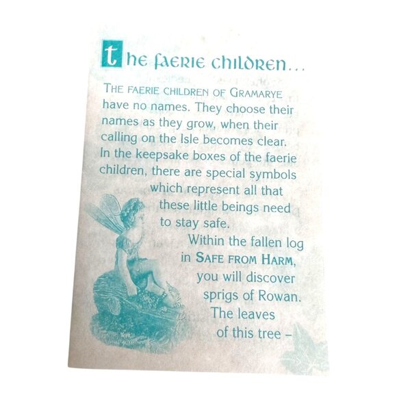 Isle Of Gramarye Faerie Children Trinket box Harmony Kingdom Soft As Down Fairy - Picture 3 of 12